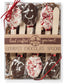 Set of 6 Gingerbread Men & Candy Cane Stir Chocolate Spoons