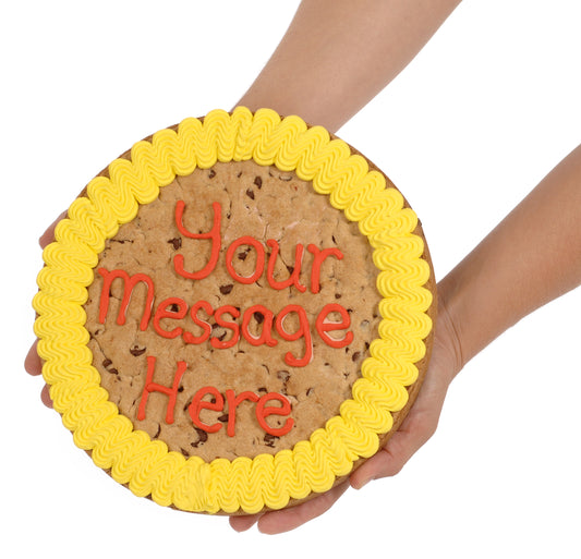 Giant Personalized Chocolate Chip Cookie Cake- 9 Inch Round