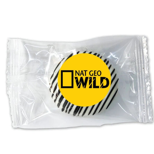 Classic Gourmet Hand Dipped Sandwich Cookie with Sprinkles  - Custom 1.5 Round Label