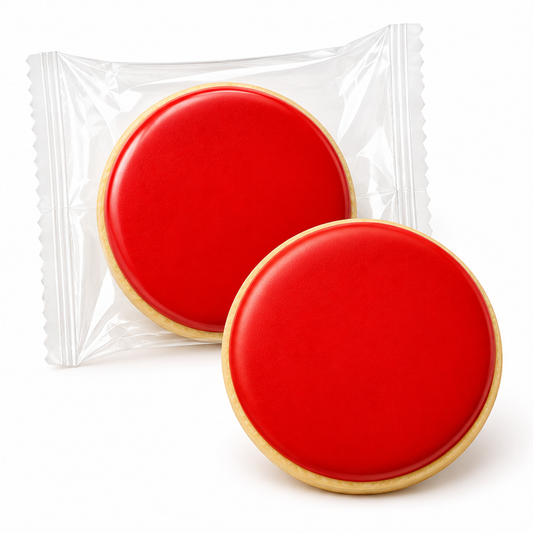 Festive Holiday Dot Cookies -2.5 Inch [RED DOTS]