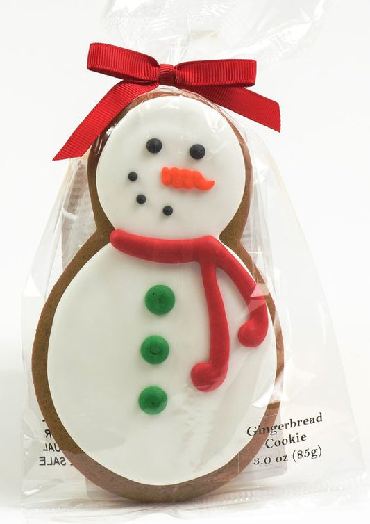 Snowman Gingerbread Cookie-  Single