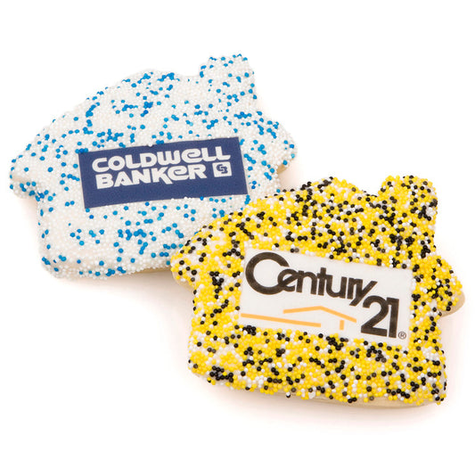 Chocolate Dipped Logo House Sugar Cookie -Single