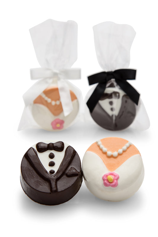 Bride & Groom Molded Sandwich Cookie- Single
