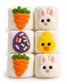 Easter Set of 6 Hand Decorated Standard Marshmallows