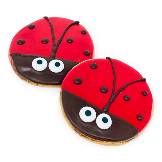 4" Lady Bug Shortbread Cookie - Single