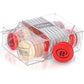 Printed Macaron Clear Acetate Gift Box of 12- with Branded Custom Sleeve Option
