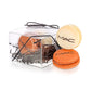 Printed Macaron Clear Acetate Gift Box of 2 with Insert- Branded Custom Sleeve Option