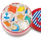 Nautical Mini Iced Sugar Cookies -Tin of 20
