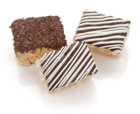 Classic Chocolate Hand Dipped Mini Rice Treat- Single