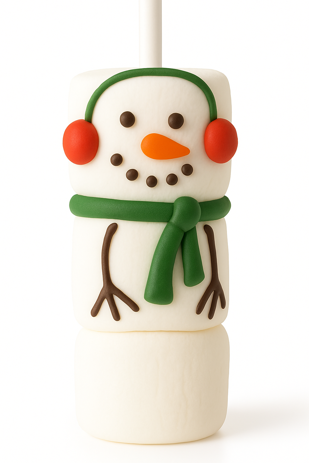 Snowman Marshmallow Stir Sticks
