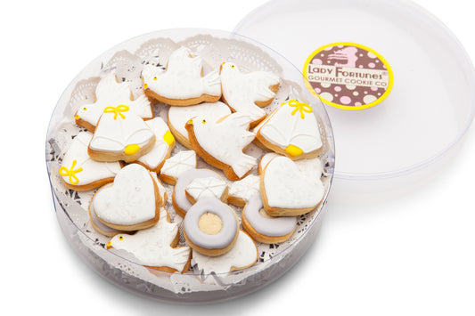 Wedding Mini Iced Sugar Cookies - Clear Acetate