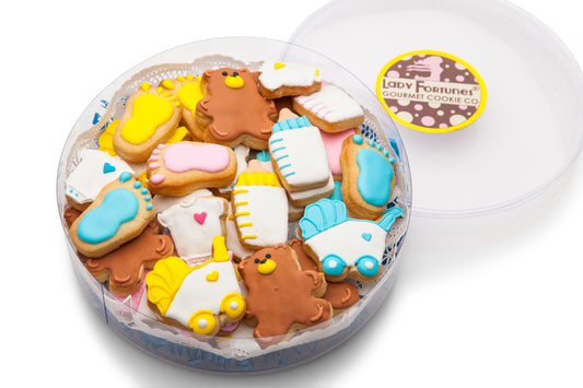 New Baby Mini Iced Sugar Cookies - Clear Acetate