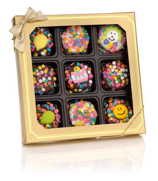 Birthday Hand Dipped & Decorated Sandwich Cookie- Gift Box