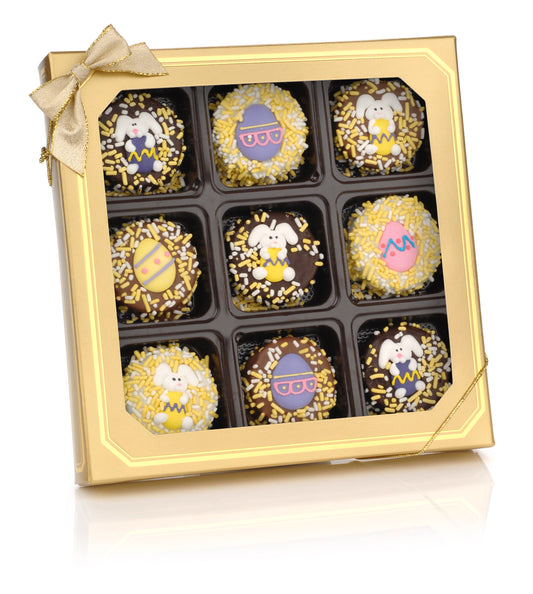 Easter Hand Dipped & Decorated Sandwich Cookie- Gift Box