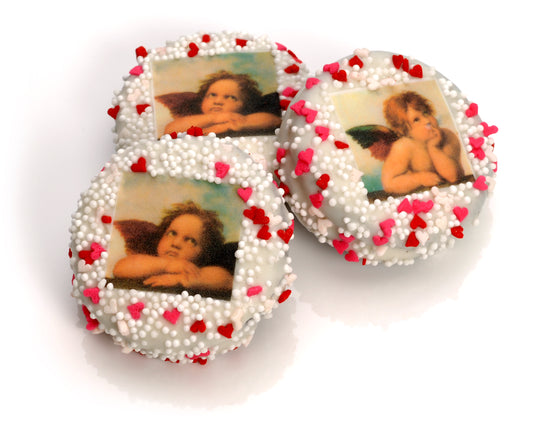 Lil' Angels Chocolate Hand Dipped & Decorated Sandwich Cookie- Single