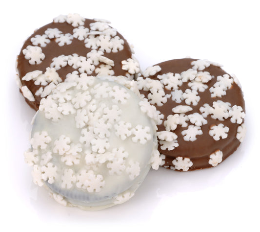 Winter Hand Dipped & Decorated  Sandwich Cookie- Single