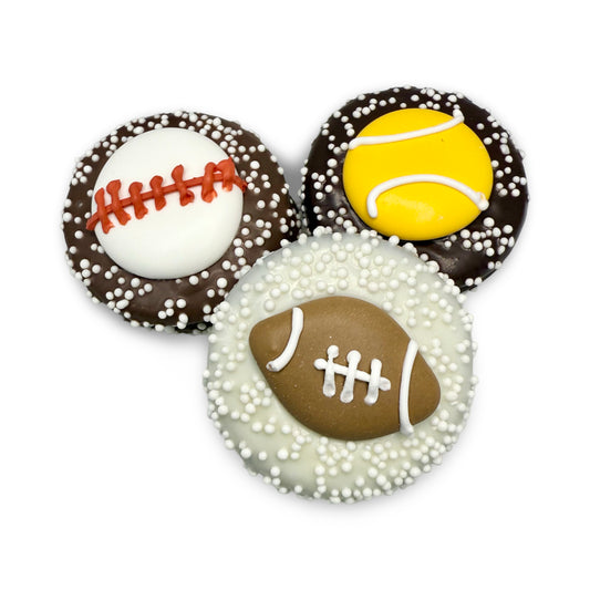 Sports Decorated Sandwich Cookie- Single