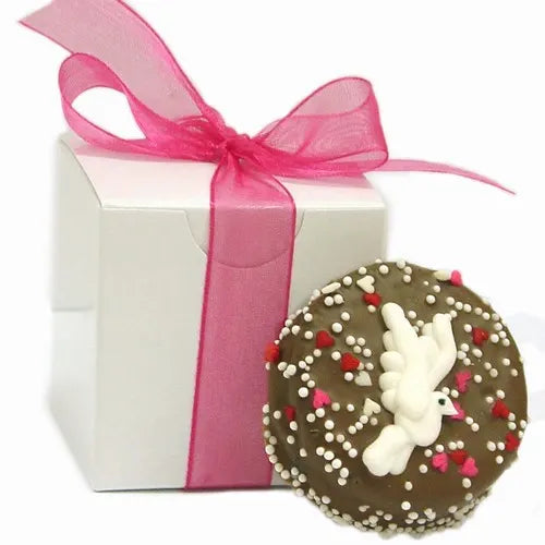 Wedding Hand Dipped & Decorated Sandwich Cookie - Favor Box