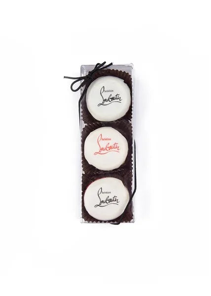 Logo Macaron Demi-Dipped Box of 3