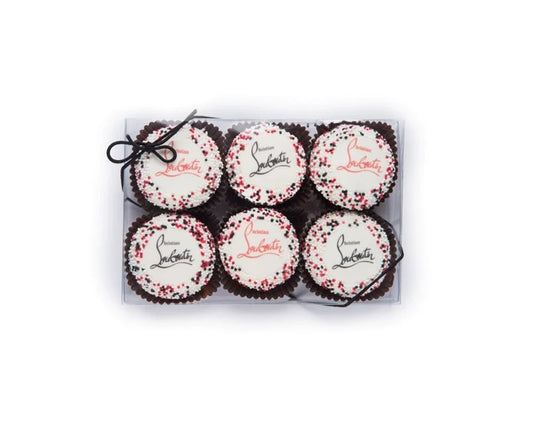 Logo Chocolate Covered Macarons- Box of 6