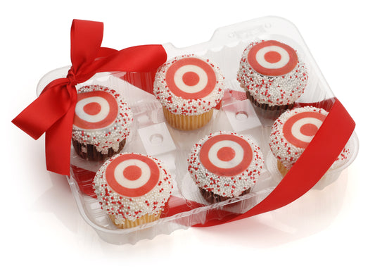 Logo Mini Cupcake- Clear Gift Box of 6