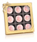 Gold Window Box of 9 Logo/Photo Sandwich Cookies