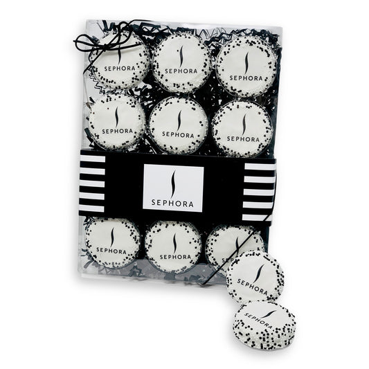 Crystal Clear Box of 12 Edible Print Sandwich Cookies