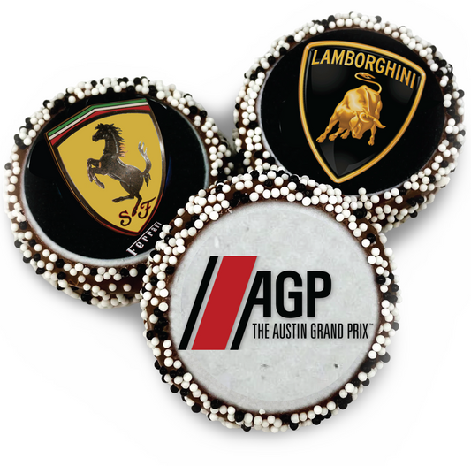 Logo Sandwich Cookie- Dark Chocolate Edition