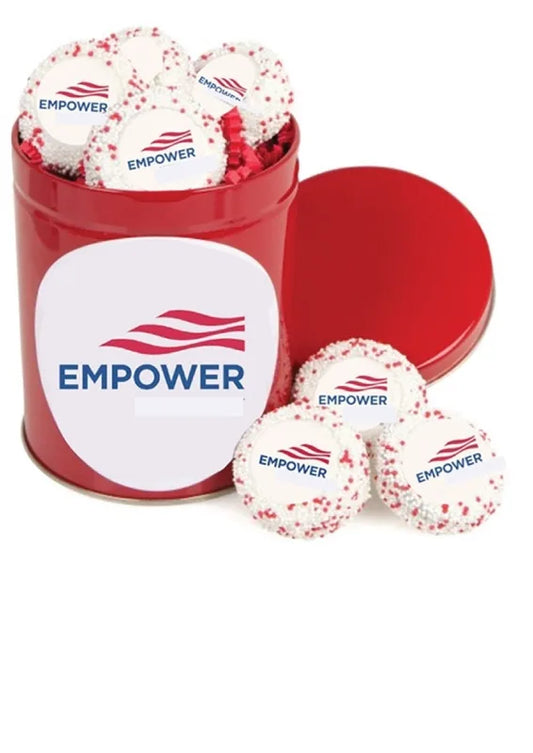 Hand Dipped Sandwich Cookie EMPOWER ONLY -Tin of 10