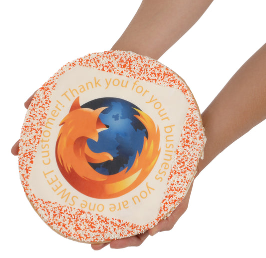 Giant Chocolate Covered Sugar Shortbread Picture Cookie