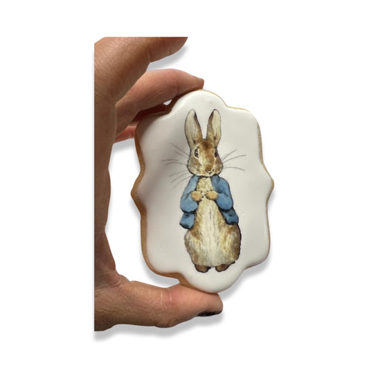 PETER RABBIT PRINTED PLAQUE COOKIE- 4 INCH