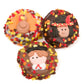 Thanksgiving Hand Dipped & Decorated Sandwich Cookie- Wheel of 16