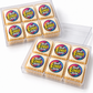 CRIZPY RICE BITES™ — Custom Edible Logo Treats Clear Gift Box of 6