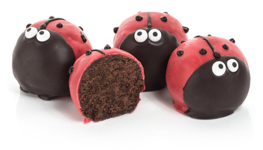 Lady Bug  Belgian Truffle Cake Bon- Single