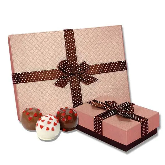 Romantic Belgian Truffle Cake Bons- Box of 9