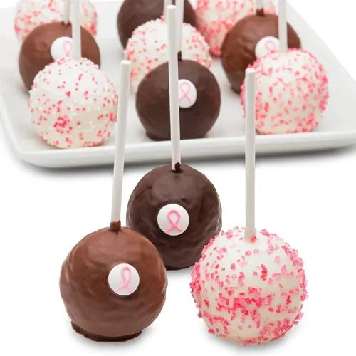 Pink Ribbon Cake Pop-Single