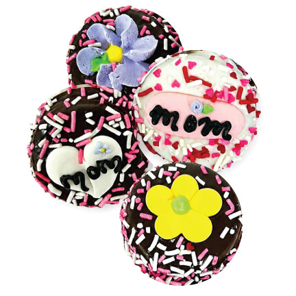 Mother's Day Hand Dipped & Decorated Sandwich Cookie- Single