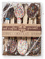 Set of 6 Multi Pariel Stir Chocolate Spoons