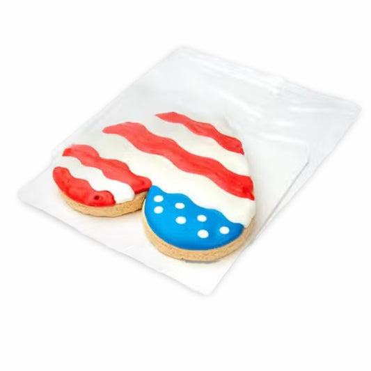 Resealable Crystal Clear Flap Bag and Grease Resistant Cookie Boards  Set