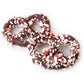 Chocolate Covered Pretzels with Crushed Peppermint - 96 Count