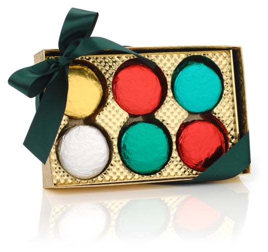 Foil Wrapped Hand Dipped & Decorated Sandwich Cookie- Gift Box