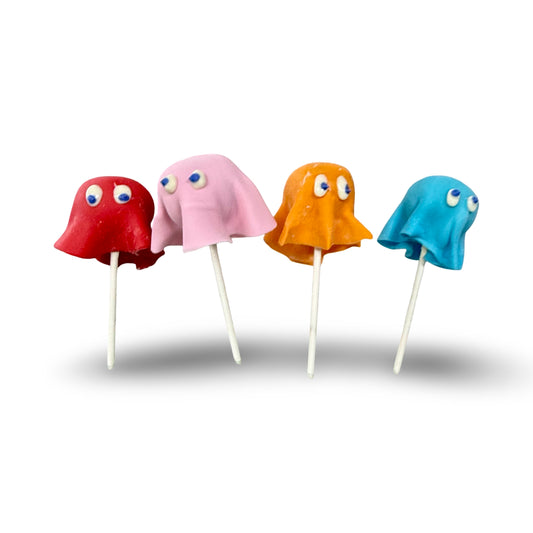 Team Ghost Cake Pops- Vanilla and Chocolate