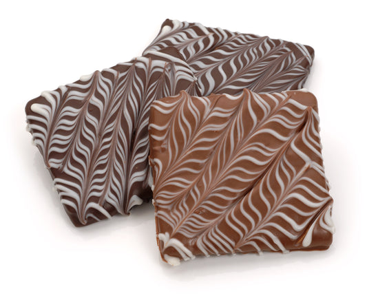 Florentine Chocolate Hand Dipped & Decorated Half Graham Cracker- Single