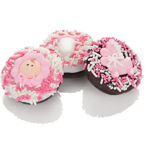 Baby Girl Icing Sandwich Cookie- Single
